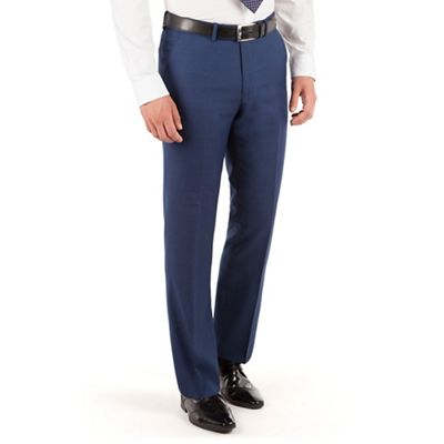 J by Jasper Conran Navy Blue plain front regular fit occasions suit trouser